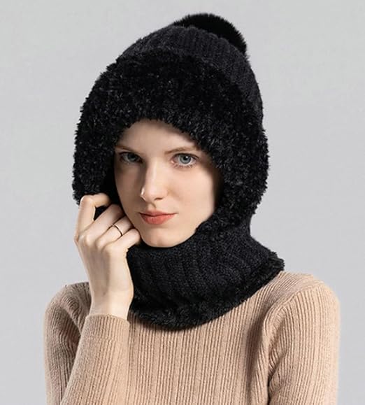 π§£ Women's Knit Beanie Hat Scarf Mask Set β Stay Warm & Stylish This Winter! βοΈ