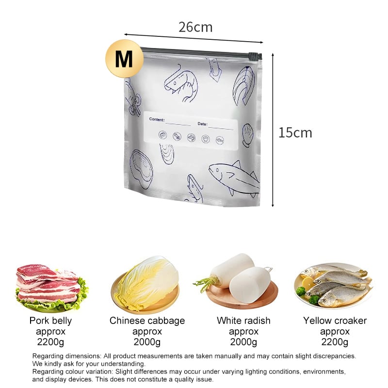 🥦Reusable Aluminum Foil Sealable Storage Bags 🍗– Durable, Leakproof & Reusable for Everyday Use 🌿