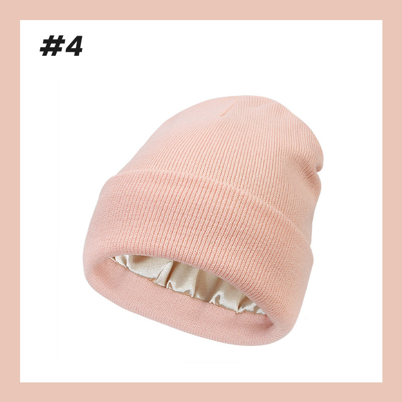 💖Anti-frizz silky satin-lined knit cap