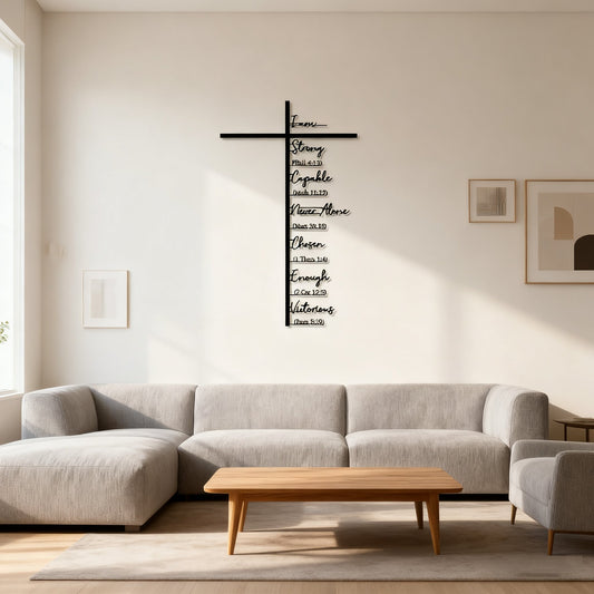 🏆 32K+ SOLD! 🕊️✝️ Elegant Metal Cross Wall Art – Scripture-Inspired Design for Peaceful Living Spaces 🌸