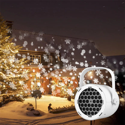 LED Christmas Projection Light – Bring 16 Holiday Scenes to Life 🎄