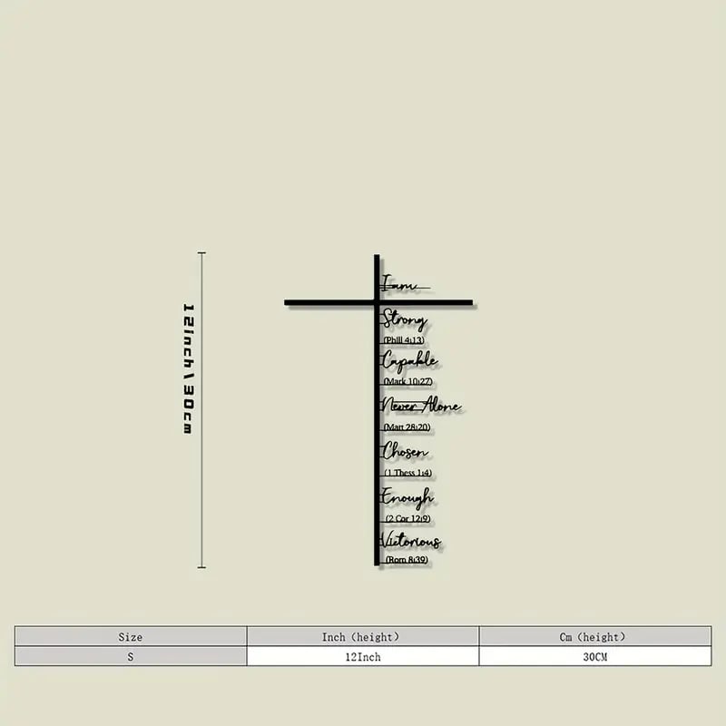 🏆 32K+ SOLD! 🕊️✝️ Elegant Metal Cross Wall Art – Scripture-Inspired Design for Peaceful Living Spaces 🌸