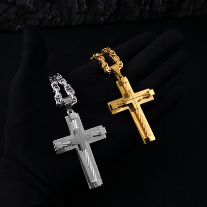 Elegant Cross Pendant Necklace
