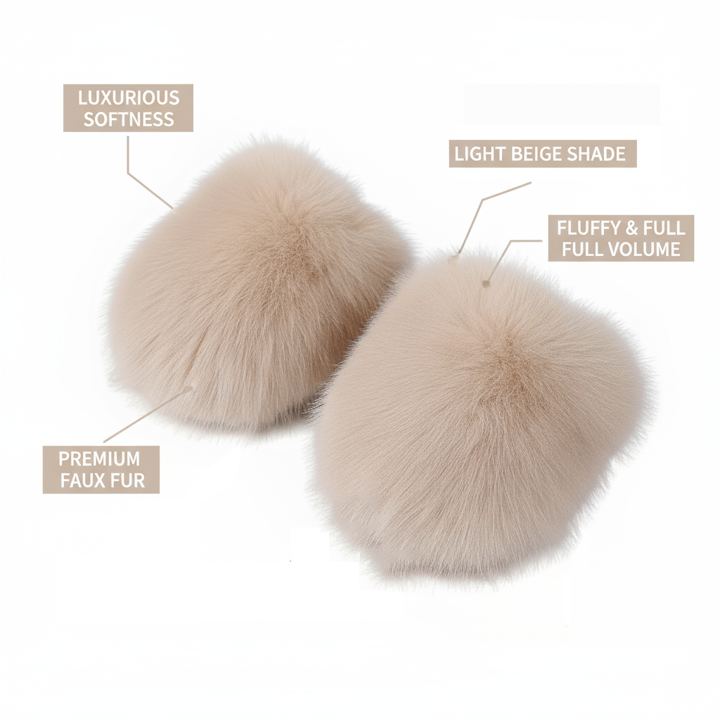 Fluffy Plush Closed-Toe Slippers – Stay Warm, Soft & Stylish This Fall!