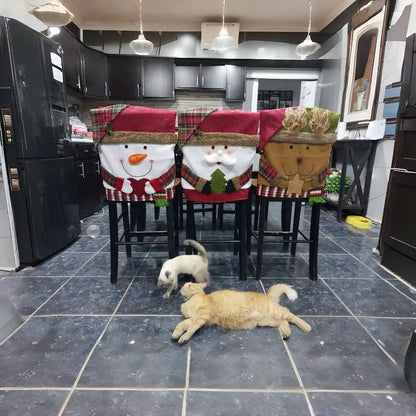 🖤 Black Friday Sale! Cute Christmas Themed Chair Cover🎅