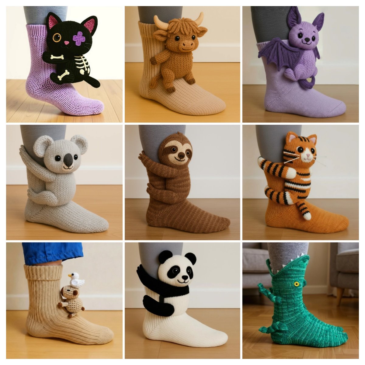 【ONLY $14.99 EACH】🔥HOT SALE🦥3D Animal Socks🧦
