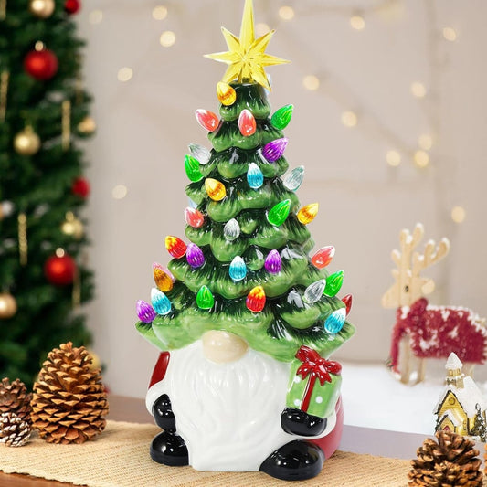 🎄 DIY Lighted Christmas Gnome Tree