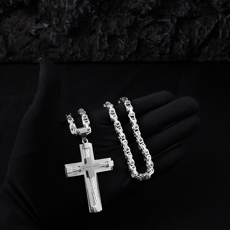 Elegant Cross Pendant Necklace