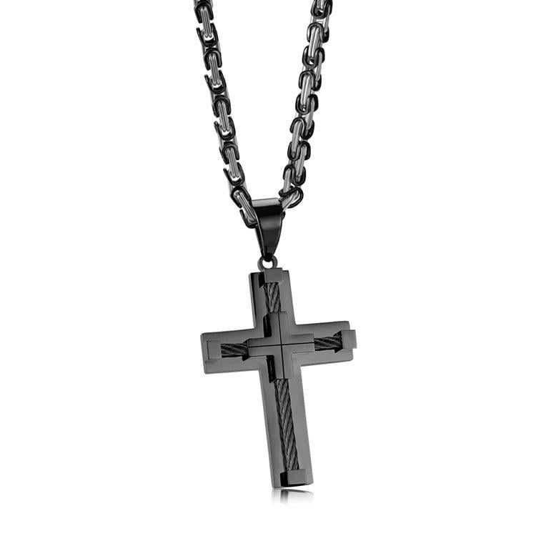 Elegant Cross Pendant Necklace