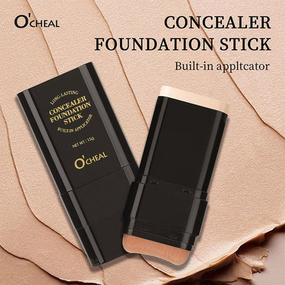 💥Buy 1 Get 1 Free🎁 Dual-Ended Foundation Stick – Long-Lasting Concealer & Highlighter for a Flawless Look
