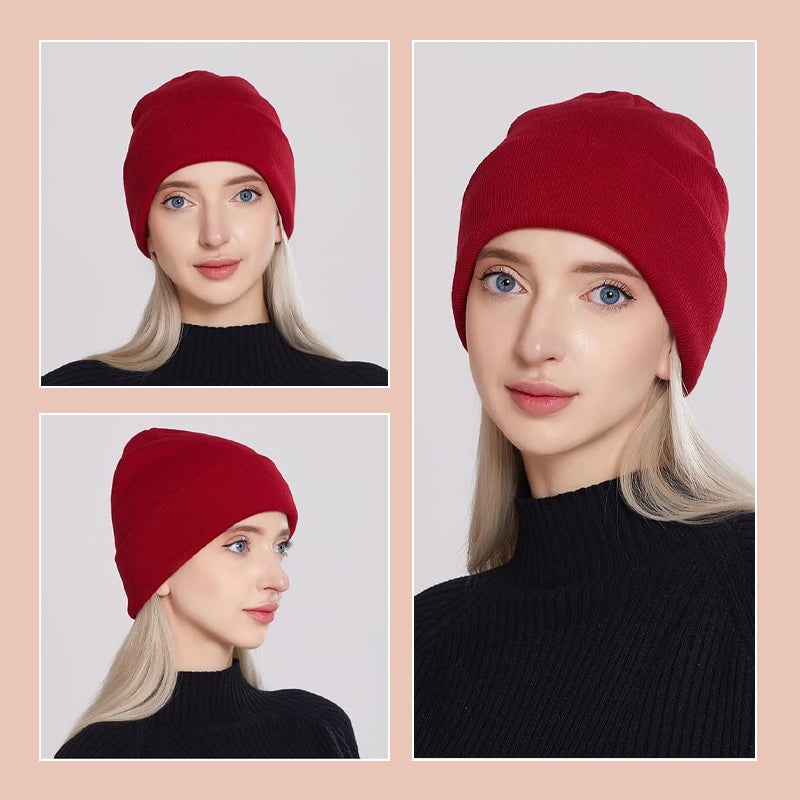 💖Anti-frizz silky satin-lined knit cap