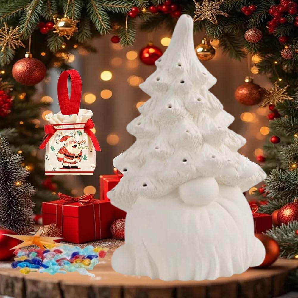 🎄 DIY Lighted Christmas Gnome Tree