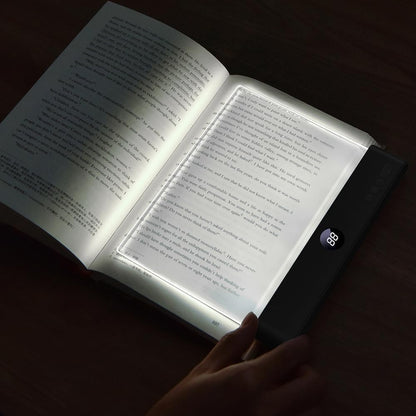 📘 Rechargeable Flat Book Light – Clear LED Reading Lamp with 3 Colors & Timer