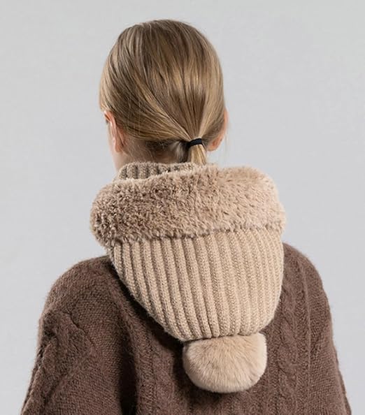 🧣 Women's Knit Beanie Hat Scarf Mask Set — Stay Warm & Stylish This Winter! ❄️