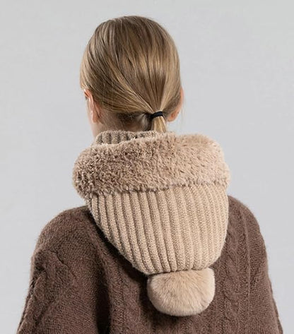 🧣 Women's Knit Beanie Hat Scarf Mask Set — Stay Warm & Stylish This Winter! ❄️