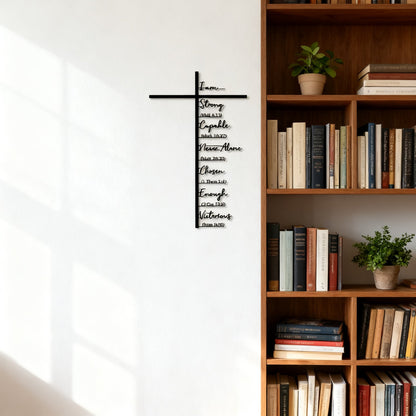🏆 32K+ SOLD! 🕊️✝️ Elegant Metal Cross Wall Art – Scripture-Inspired Design for Peaceful Living Spaces 🌸
