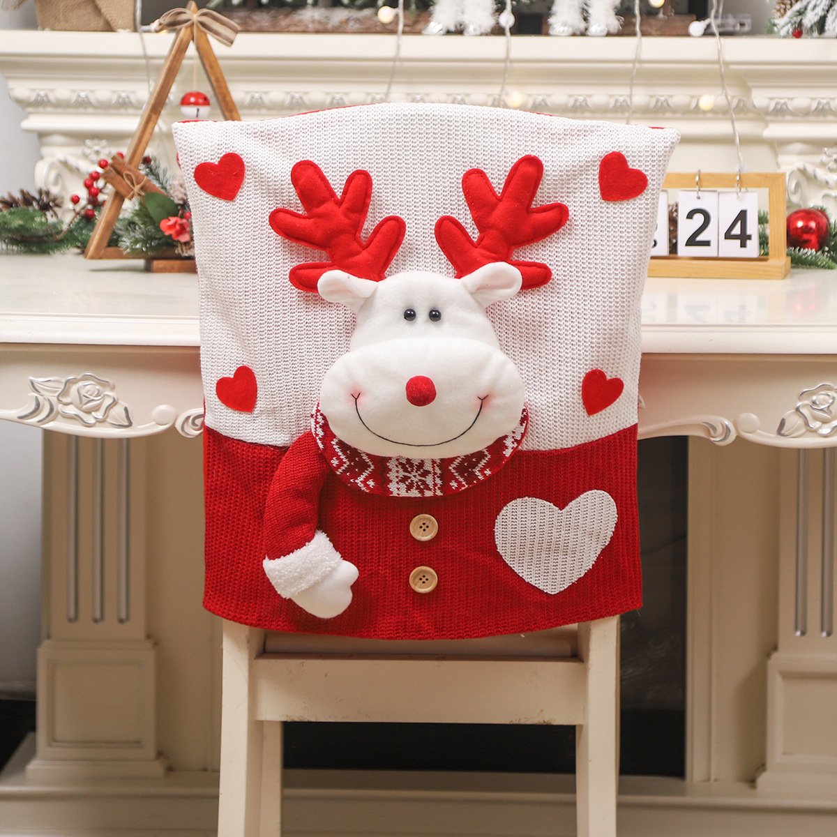 🖤 Black Friday Sale! Cute Christmas Themed Chair Cover🎅