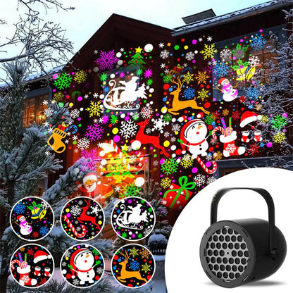 LED Christmas Projection Light – Bring 16 Holiday Scenes to Life 🎄