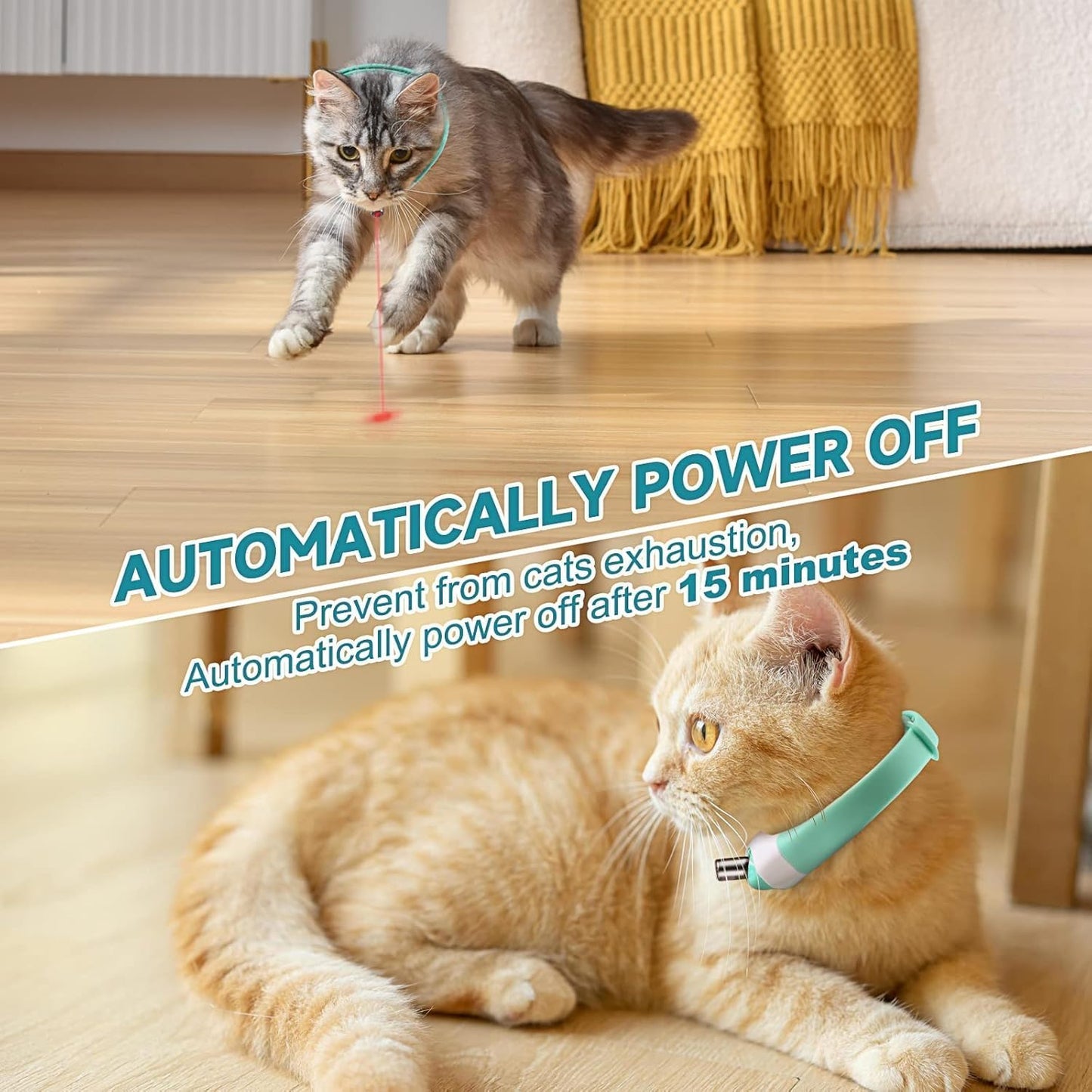 🐾 Automatic Cat Laser Collar – Hands-Free Fun for Curious Cats!