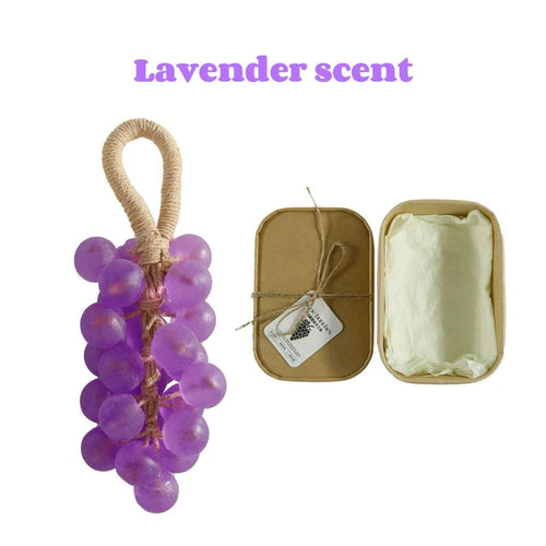 🍇 Personalized Original Handmade Crystal Grape Soap Gentle Cleansing Soap (Single string: 25 pieces)