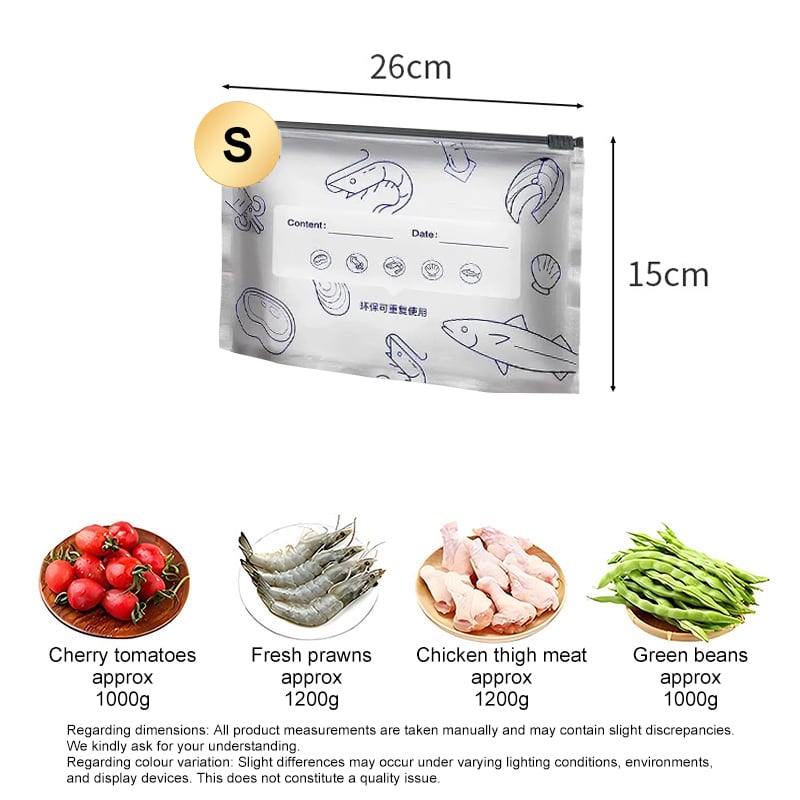 🥦Reusable Aluminum Foil Sealable Storage Bags 🍗– Durable, Leakproof & Reusable for Everyday Use 🌿