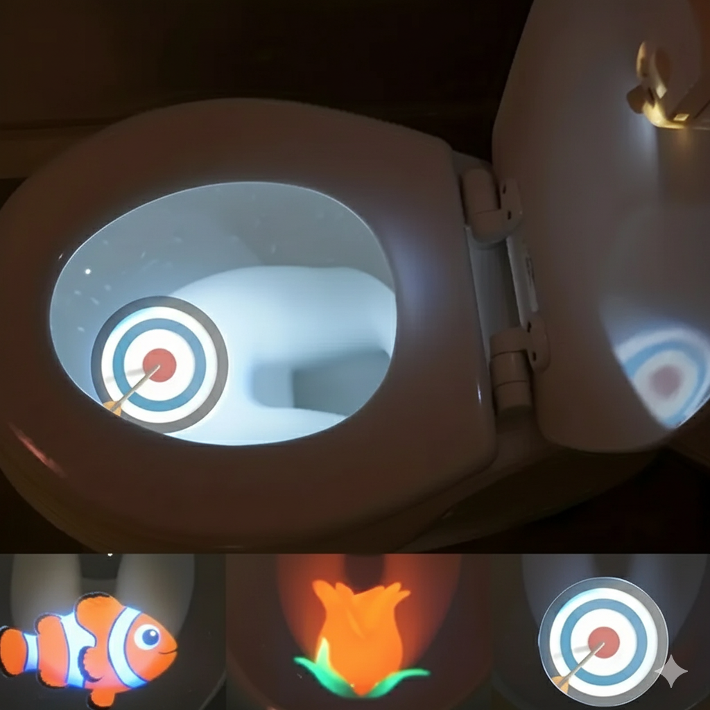 Toilet Bowl Light Projector – Make Bathroom Time Fun Again!