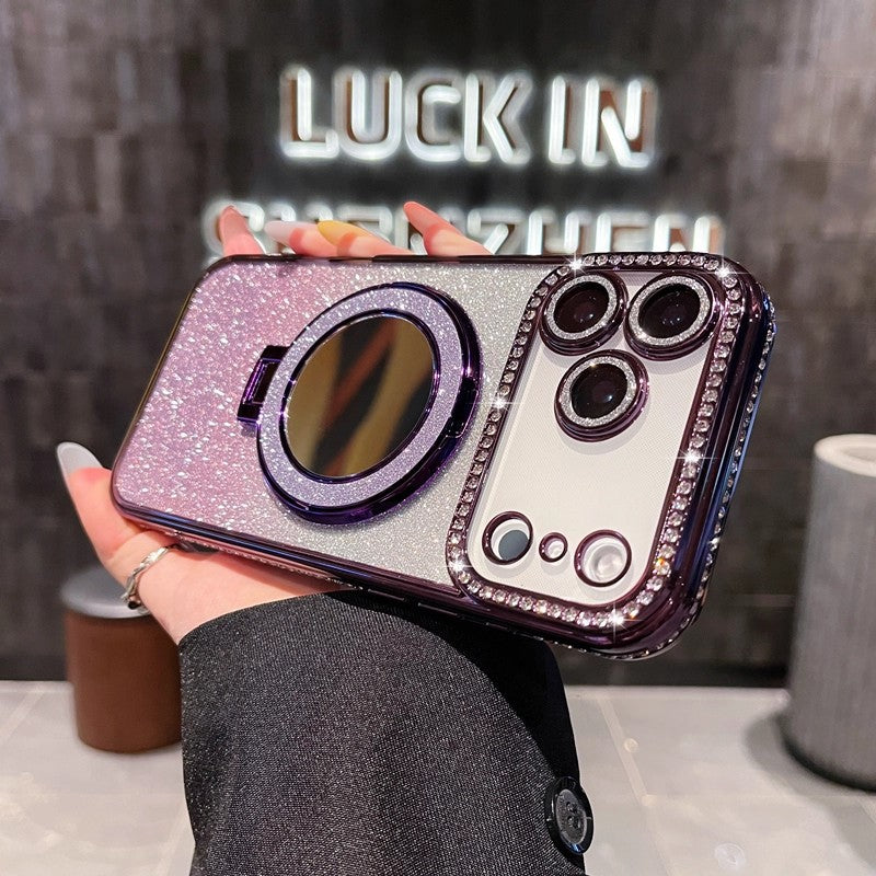 🔥New In Phone Case for iPhone 17 Series - Four Corners Air Cushion Anti-fall Case for iPhone with Invisible Ring Stand