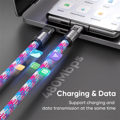 2-in-1 240W Lanyard Charging Cable for USB-C