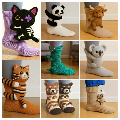 【ONLY $14.99 EACH】🔥HOT SALE🦥3D Animal Socks🧦