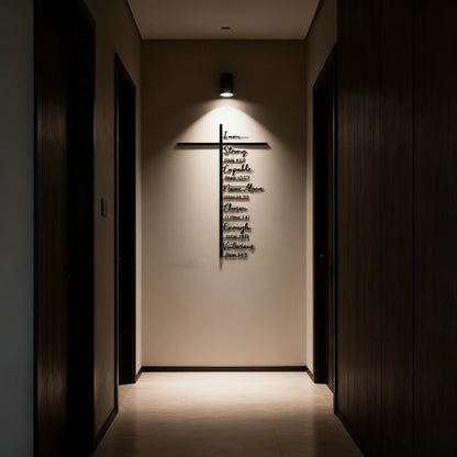 🏆 32K+ SOLD! 🕊️✝️ Elegant Metal Cross Wall Art – Scripture-Inspired Design for Peaceful Living Spaces 🌸