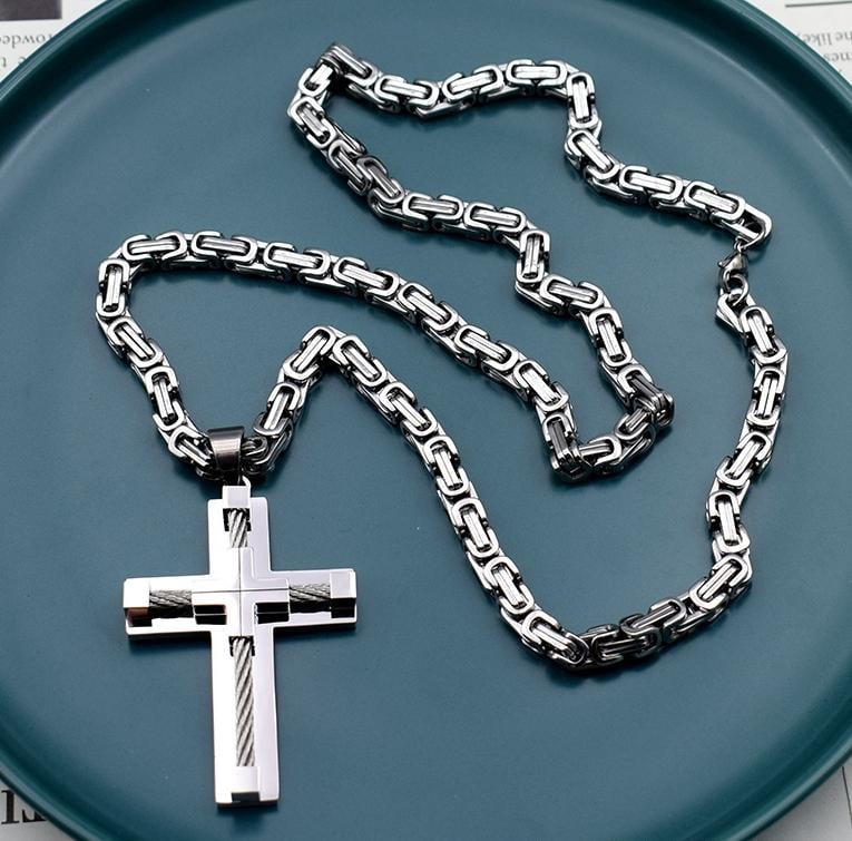Elegant Cross Pendant Necklace