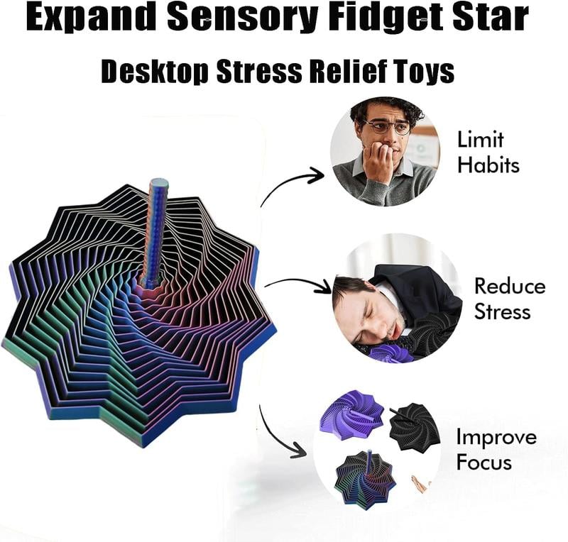 🔥Last Day 49%OFF✨ 2025 Premium 3D Printed Sensory Fidget Star