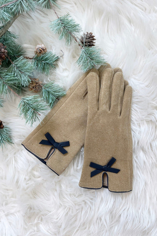 🧤Women's Elegant Bowknot Decorated Gloves ❄️Casual Trendy Warm Gloves for Fall & Winter