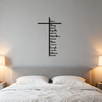 🏆 32K+ SOLD! 🕊️✝️ Elegant Metal Cross Wall Art – Scripture-Inspired Design for Peaceful Living Spaces 🌸