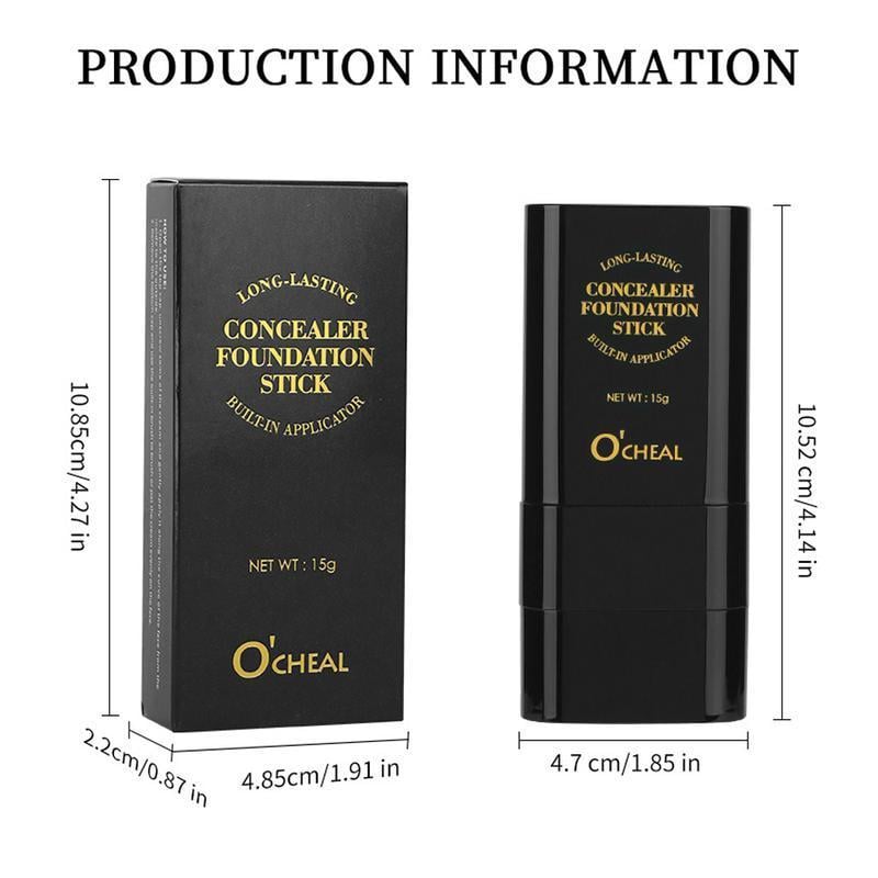 💥Buy 1 Get 1 Free🎁 Dual-Ended Foundation Stick – Long-Lasting Concealer & Highlighter for a Flawless Look