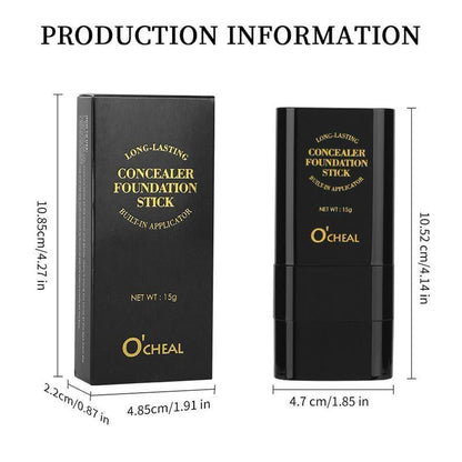💥Buy 1 Get 1 Free🎁 Dual-Ended Foundation Stick – Long-Lasting Concealer & Highlighter for a Flawless Look