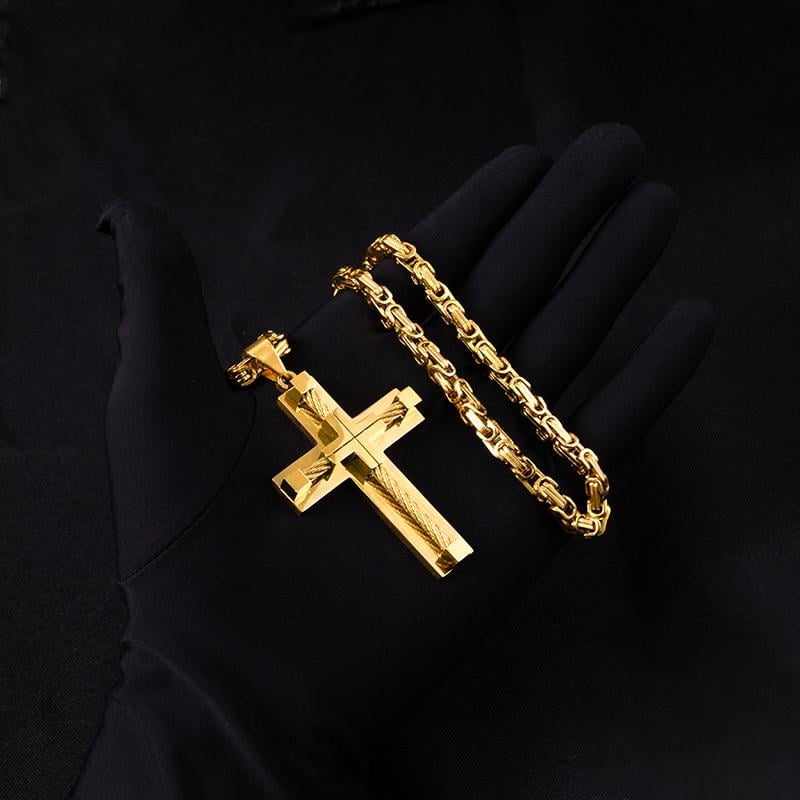 Elegant Cross Pendant Necklace