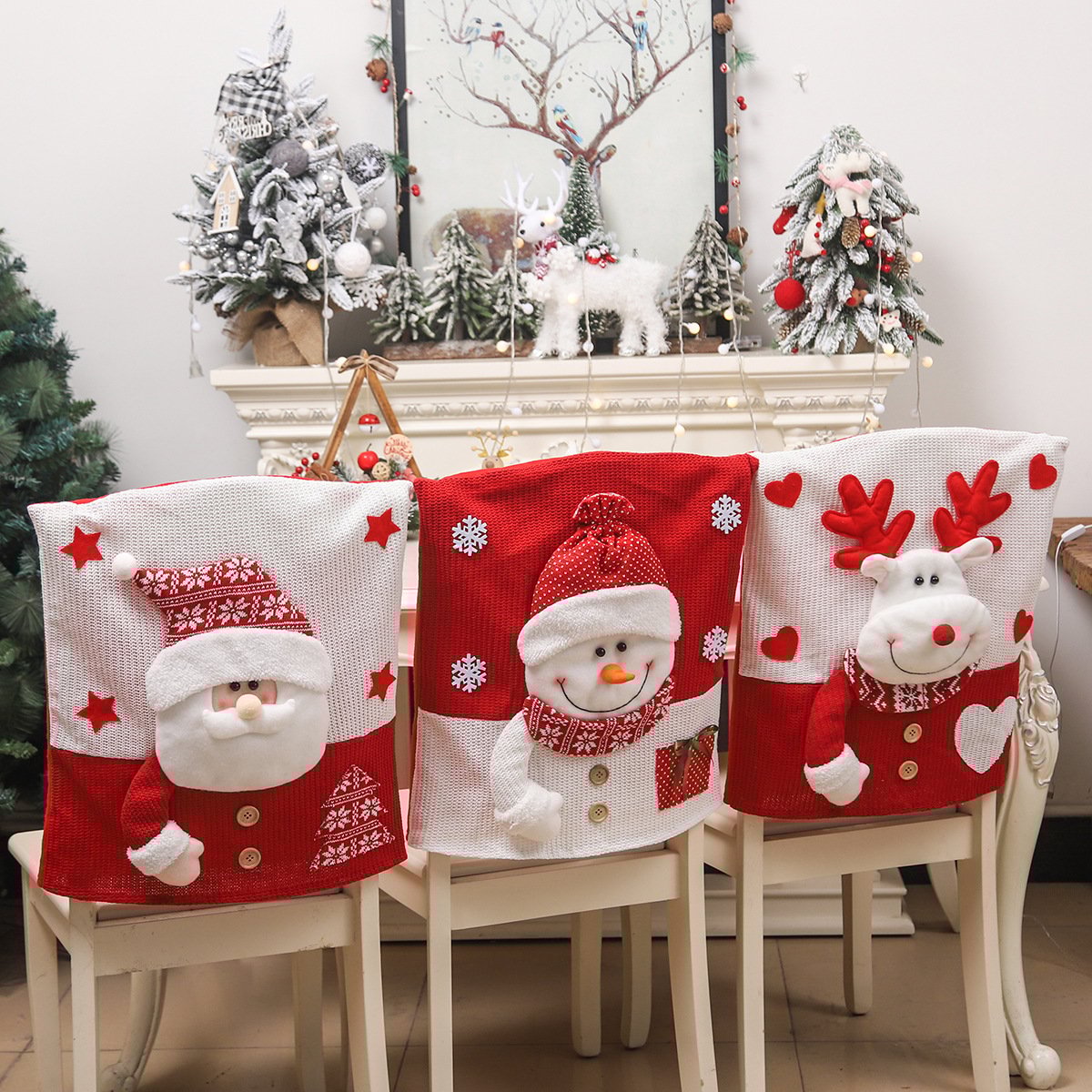 🖤 Black Friday Sale! Cute Christmas Themed Chair Cover🎅
