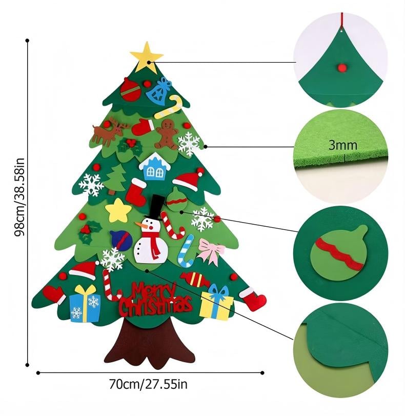 🎁Early Christmas Sale 49% OFF🔥-🎄Personalized Felt Christmas Tree