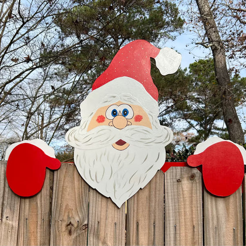 🖤 Black Friday Sale-Only$9.99!! Christmas Fence Peeker Outdoor Decor 🎅